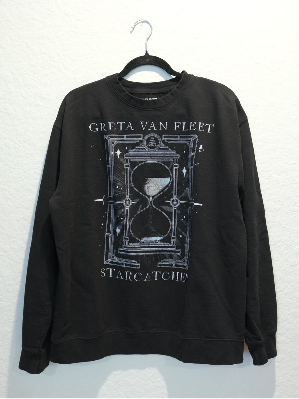 Greta Van Fleet Starcatcher Crewneck Sweatshirt Size XL Official Merch Black
